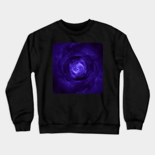 Purple Wormhole in Space Crewneck Sweatshirt